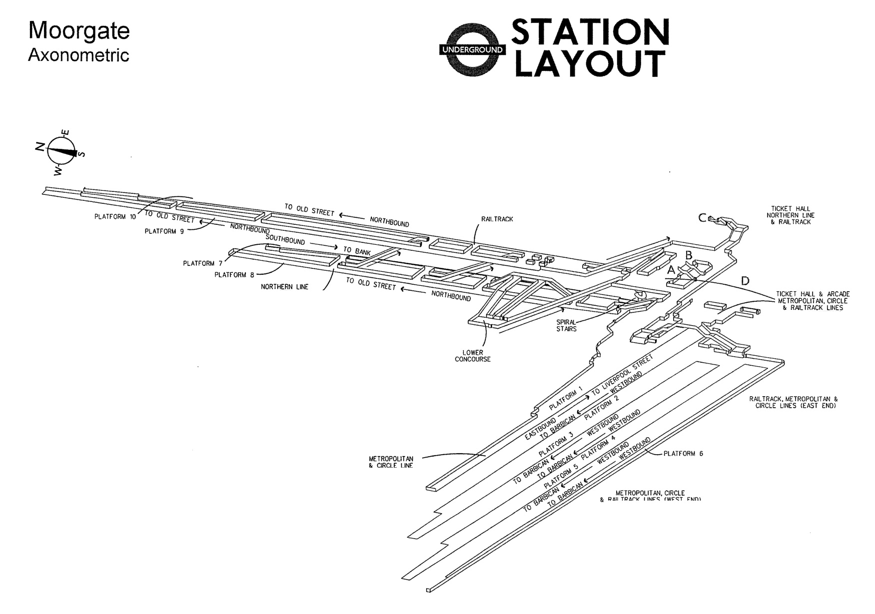 D Maps Of Every Underground Station Hijklm