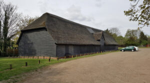 One of London’s oldest thatched roofs is being restored on a 15th-century tithe barn