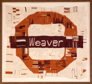 A woven tube roundel to celebrate the new Weaver Overground line